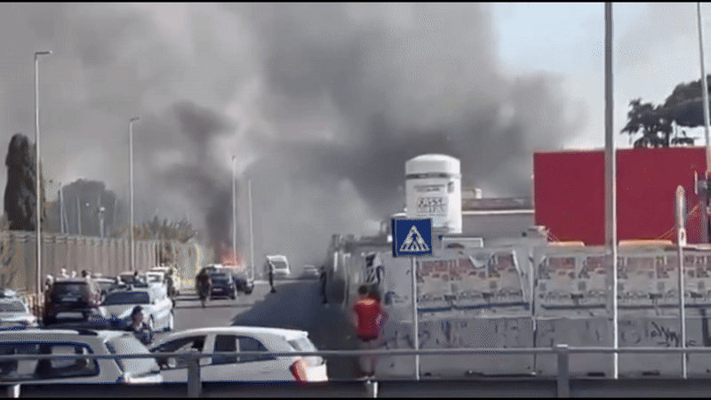 Explozie uriasa in Roma: mai multe persoane au fost ranite dupa ce o benzinarie a sarit in aer Imagine