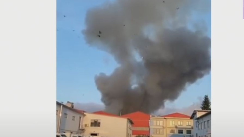 Explozie urmata de incendiu la o fabrica de prelucrare a lemnului din Sebes. A fost activat Planul Rosu de interventie Imagine