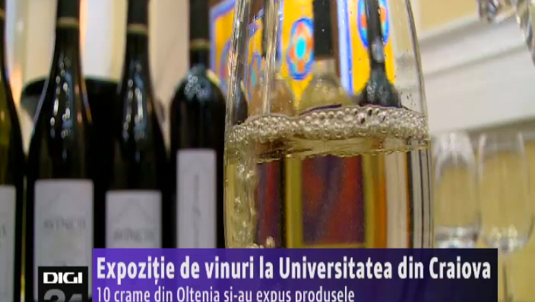 Expozitie de vinuri la Universitatea din Craiova. 10 crame din Oltenia si-au expus produsele Imagine