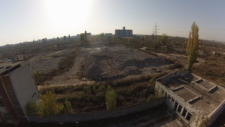Fabrici in ruine la Timisoara: ”Solventul”, filmat de la inaltime, cu ajutorul unei drone Imagine