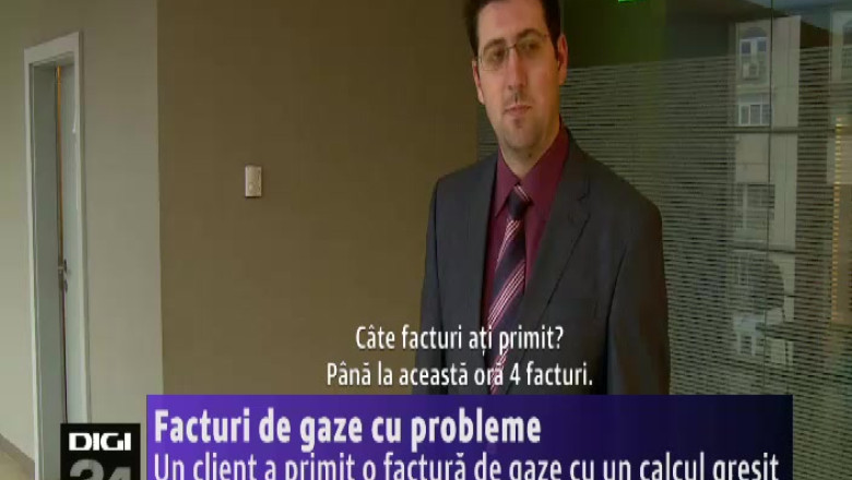Facturi de gaze cu probleme. Un barbat din Craiova a primit o factura cu un calcul gresit Imagine