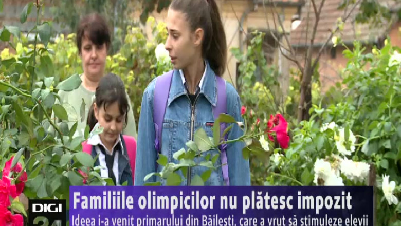 Familiile olimpicilor nu platesc impozit. Ideea i-a venit primarului din Bailesti, care a vrut sa stimuleze elevii Imagine
