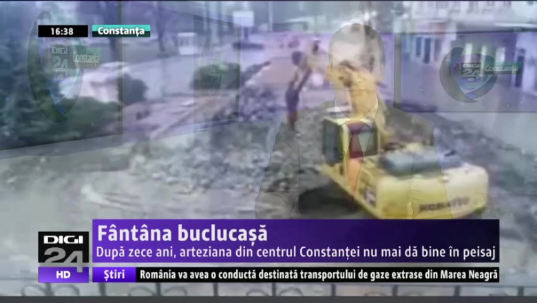 Fantana buclucasa. Dupa zece ani, arteziana din centrul Constantei nu mai da bine in peisaj Imagine