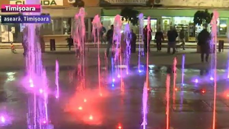 Fantana-soare... in cartierul Soarelui din Timisoara Imagine