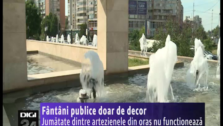 Fantani publice de decor. Jumatate dintre artezienele din Oradea nu functioneaza Imagine