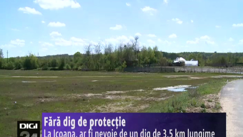 Fara dig de protectie. La Icoana, ar fi nevoie de un dig de 3,5 km lungime Imagine