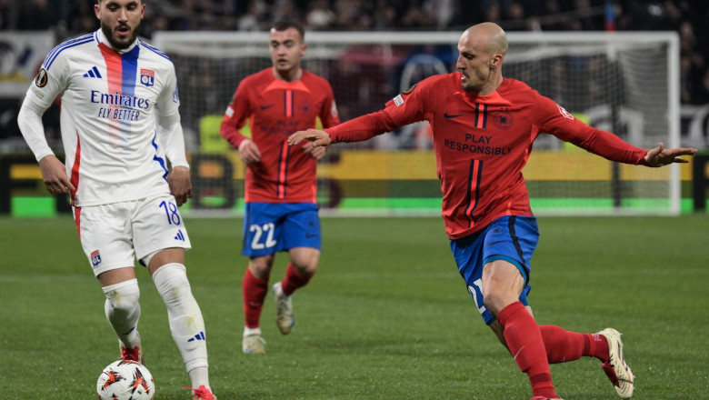 FCSB a fost eliminata din Europa League de Olympique Lyon Imagine