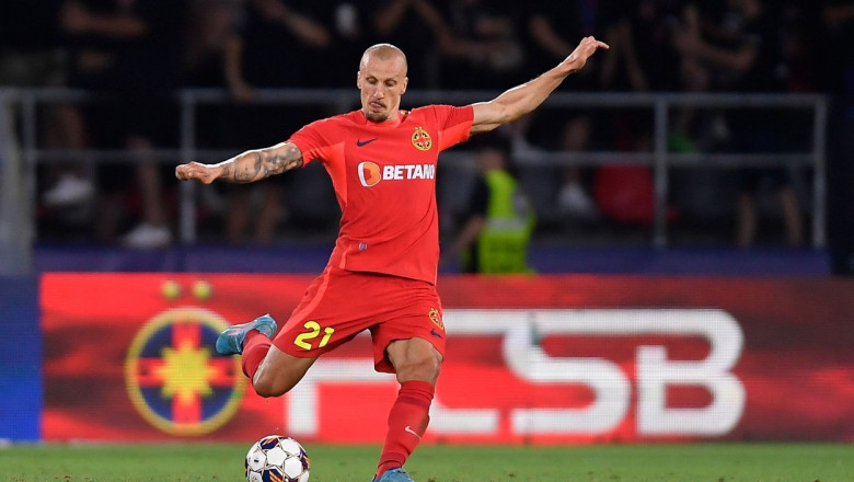 FCSB, eliminata de FC Nordsjaelland din Europa Conference League. Chiriches a lasat echipa in 10, in minutul 62 Imagine