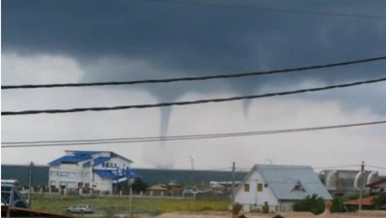 FENOMEN METEO FOARTE RAR. Tornada la Vama Veche Imagine