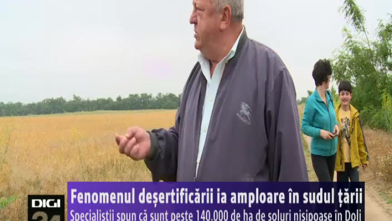 Fenomenul desertificarii ia amploare in sudul tarii Imagine