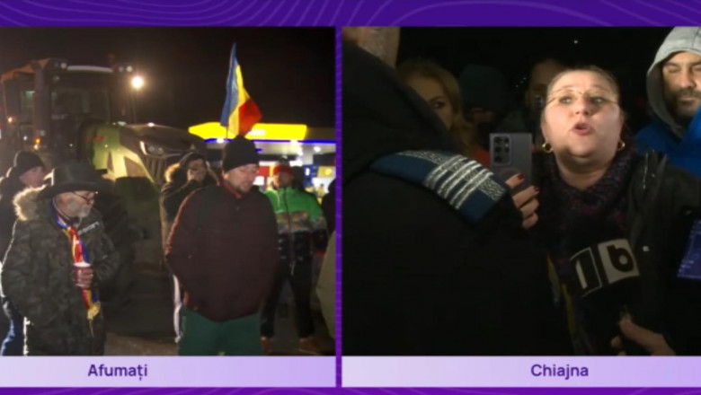 Fermierii au fortat intrarea in Bucuresti, dar au fost opriti de politie. Simion si Sosoaca s-au dus sa-i instige, dar au fost huiduiti Imagine