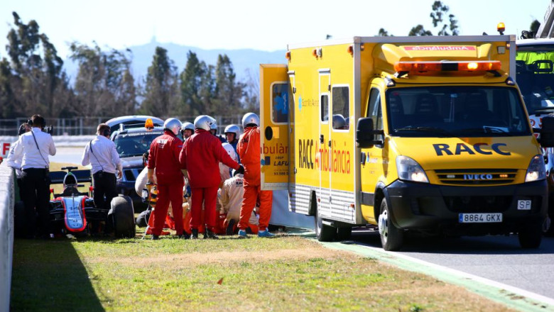 Fernando Alonso, accident grav la antrenamentele de la Barcelona Imagine
