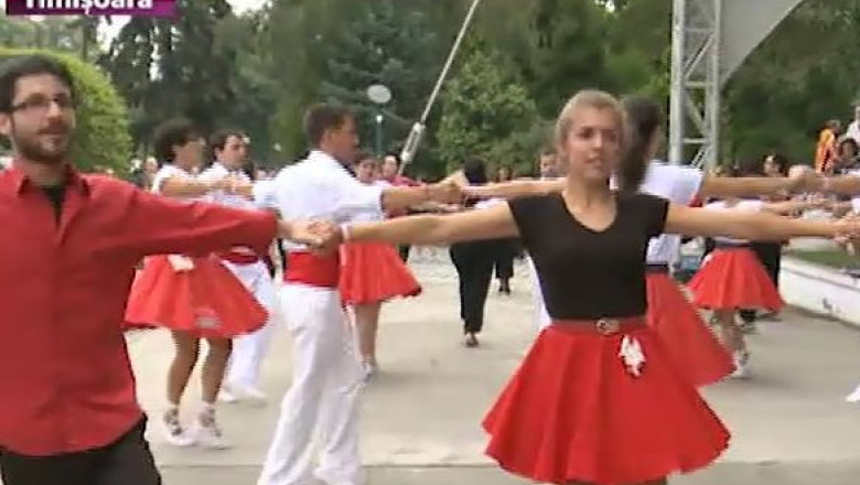Festival catalan, la Timisoara. Dansuri, turnuri umane, dar si o parada Imagine