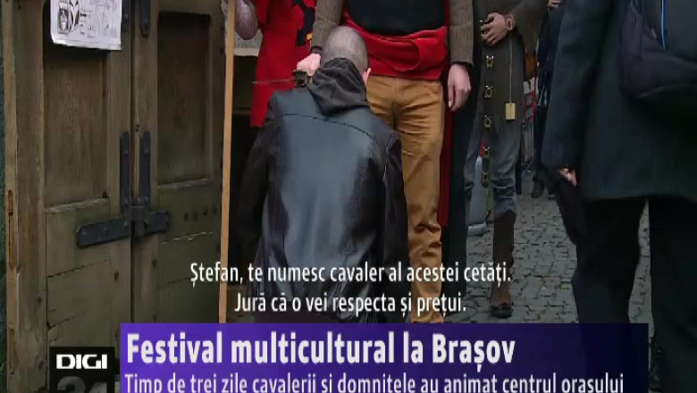 Festival multicultural la Brasov. Timp de trei zile cavalerii si domnitele au animat centrul orasului Imagine