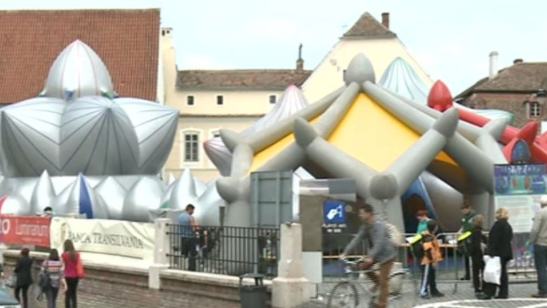 Festivalul International de Teatru din Sibiu se deschide cu un spectacol intr-o structura gonflabila Imagine