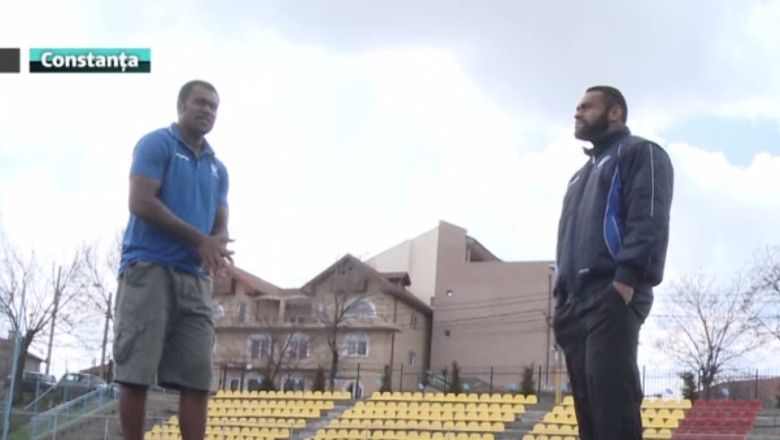 Fijienii, mandri ca joaca-n Romania. Malakai si Eseria Vueti vor sa cucereasca titlul cu RCJ Farul Imagine
