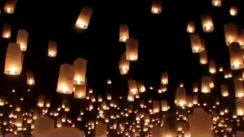 Filipine a doborat recordul mondial detinut de Romania la lansarea de lampioane Imagine