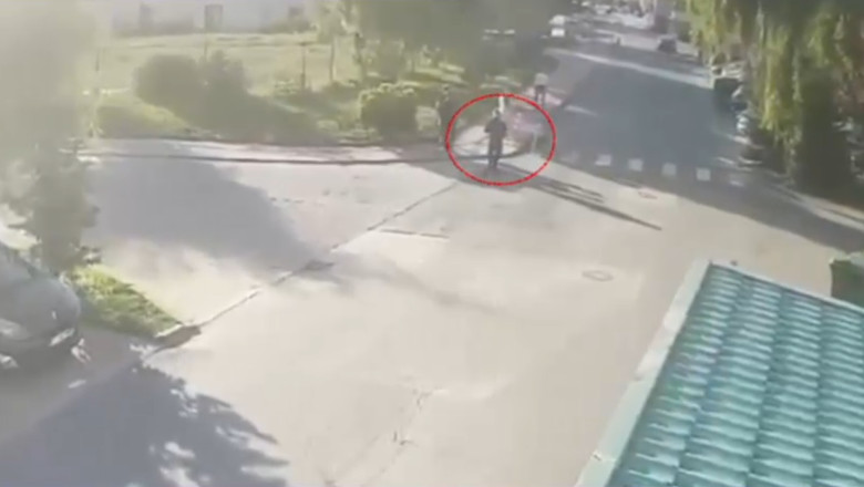 Filmul crimei din cartierul rezidential de langa Bucuresti. Barbatul care a impuscat-o pe fosta partenera avea arme fara permis Imagine