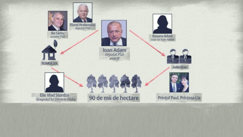 Filmul zilei. Nume grele in mafia retrocedarilor ilegale de paduri si terenuri Imagine