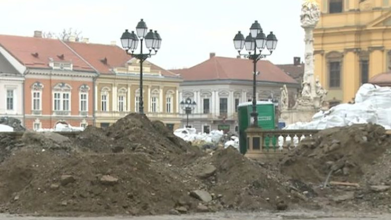 Final de 2014 - Timisoara, tot un santier. Centrul istoric este in plin proces de modernizare Imagine