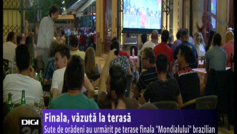 Finala, vazuta la terasa. Sute de oradeni au urmarit in puburi finala "Mondialului" brazilian Imagine