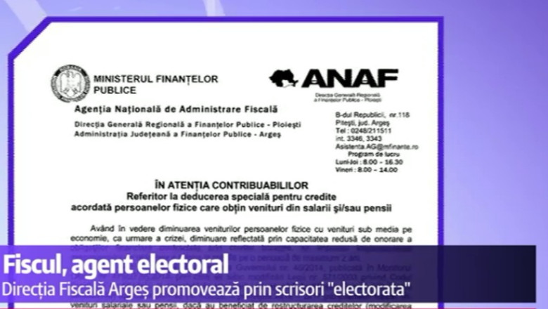 Fiscul, agent electoral. Directia Fiscala Arges promoveaza „electorata” Imagine