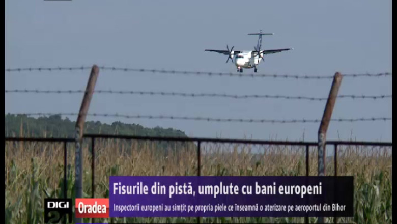 Fisurile din pista aeroportului Oradea, umplute cu bani europeni Imagine