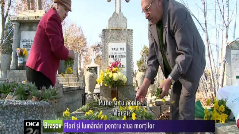 Flori si lumanari pentru ziua mortilor Imagine