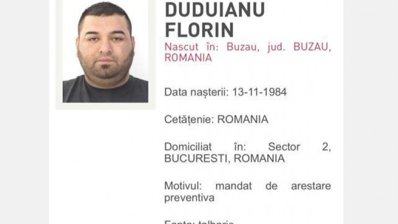 Florin Duduianu, arestat in SUA. Interlopul era cautat din 2020, pentru talharie si santaj Imagine