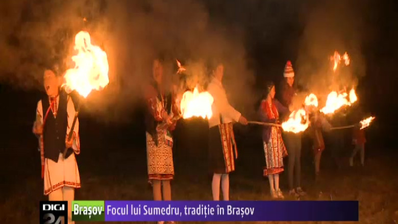 Focul lui Sumedru, traditie in Brasov Imagine
