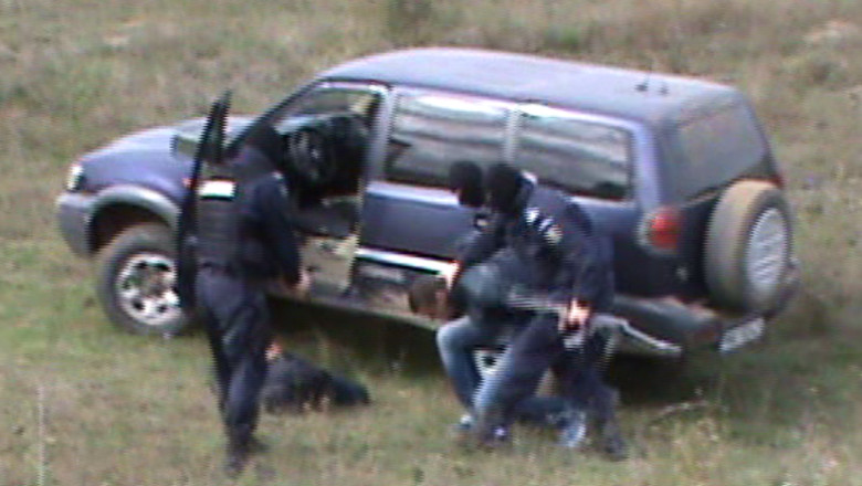 Focuri de arma, in noapte. Jandarmii constanteni si-au golit pustile ca sa prinda trei hoti Imagine