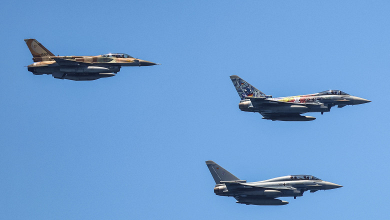 Fortele aeriene germane au participat pentru prima data la festivitatile de Ziua Independentei Israelului Imagine