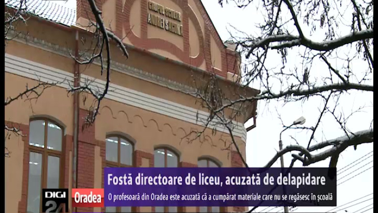 Fosta directoare a Colegiului Tehnic "Andrei Saguna" din Oradea, cercetata intr-un caz de delapidare Imagine
