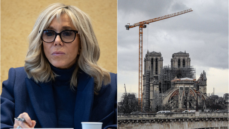 Fosta ministra franceza a Culturii: Brigitte Macron a vrut sa reconstruiasca Notre Dame sub forma unui „falus cu testicule de aur” Imagine