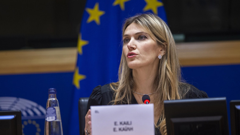 Fosta vicepresedinta a Parlamentului European, Eva Kaili, dusa in arest. Anchetatorii au gasit „saci cu bani” la ea acasa Imagine