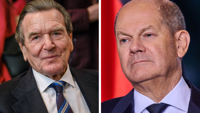 Fostul cancelar Gerhard Schroeder lauda decizia lui Scholz de a nu trimite rachete Taurus in Ucraina Imagine
