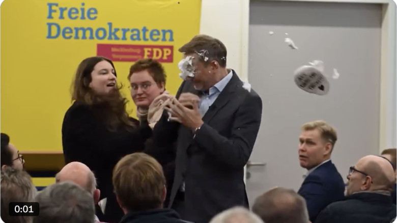 Fostul ministru de Finante al Germaniei, atacat cu spuma de ras in campania electorala. Cine este Christian Lindner Imagine