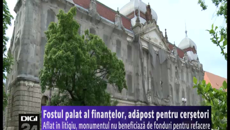 Fostul palat al Finantelor din Oradea a ajuns adapost pentru cersetori Imagine
