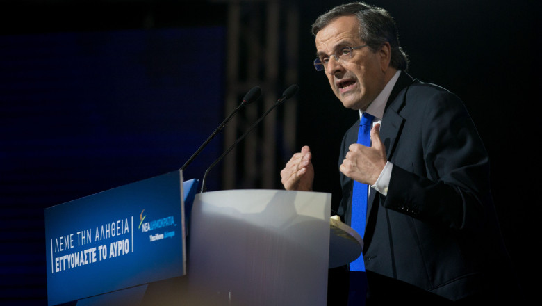 Fostul premier grec Antonis Samaras, exclus din partidul conservator aflat la putere. Care sunt motivele Imagine