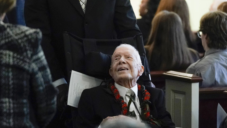 Fostul presedinte al SUA, Jimmy Carter, va implini in curand 100 de ani. „Incerc sa rezist ca sa pot vota pentru Kamala Harris” Imagine