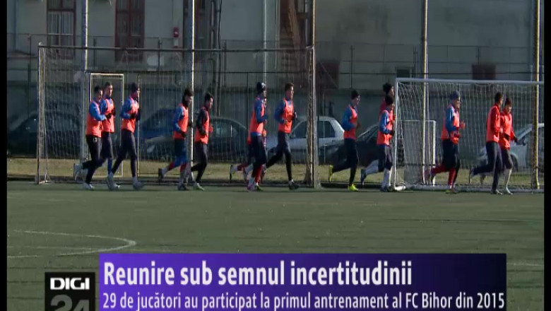 FOTBAL. 29 de jucatori au participat la primul antrenament al FC Bihor din 2015 Imagine