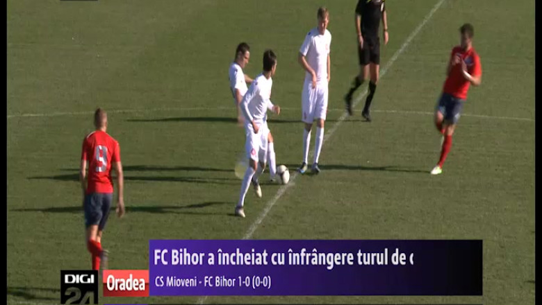 FOTBAL. FC Bihor a incheiat cu infrangere turul de campionat: 0-1 cu CS Mioveni Imagine