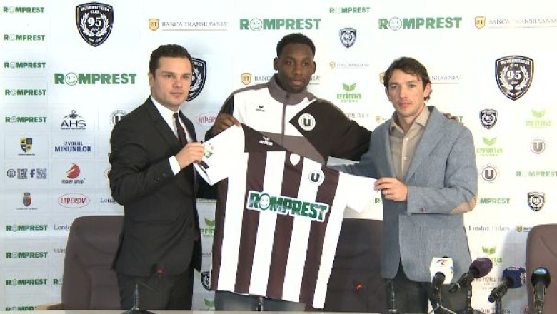 Fotbal. Geoffrey Castillion a fost prezentat oficial la "U" Cluj Imagine
