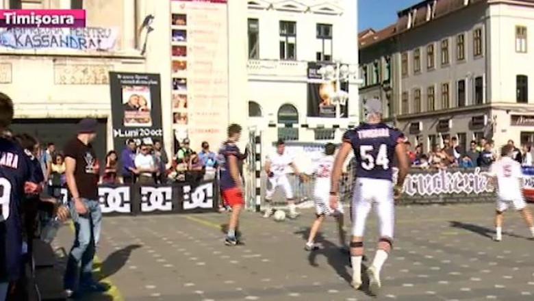 Fotbal in scop caritabil. Opt echipe din Timisoara si-au dat mana pentru fiica lui Iosif Rotariu Imagine