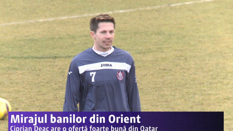 Fotbal. Mirajul banilor din Orient. Ciprian Deac are o oferta de 1 milion de dolari pe an, de la o echipa din Qatar Imagine