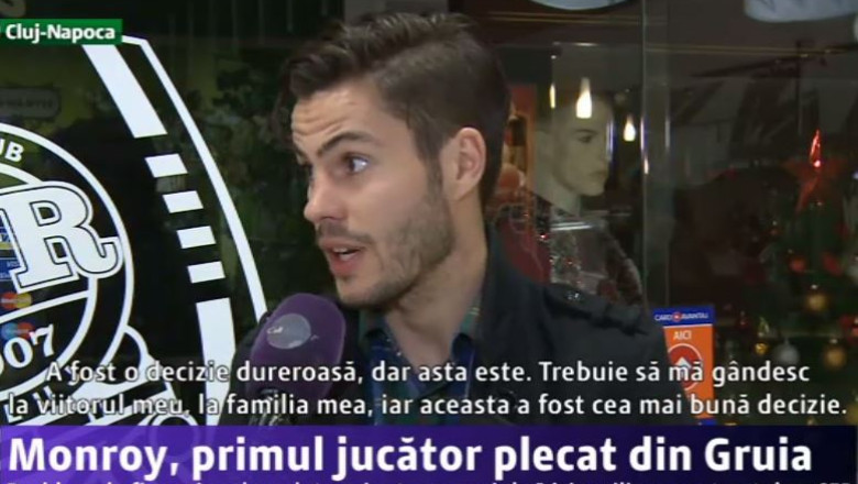 Fotbal. Monroy, primul jucator plecat din Gruia. Problemele financiare l-au determinat pe spaniol sa isi rezilieze contractul cu CFR Imagine