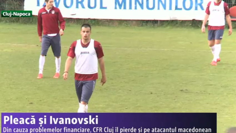 Fotbal. Pleaca si Ivanovski de la CFR Cluj Imagine