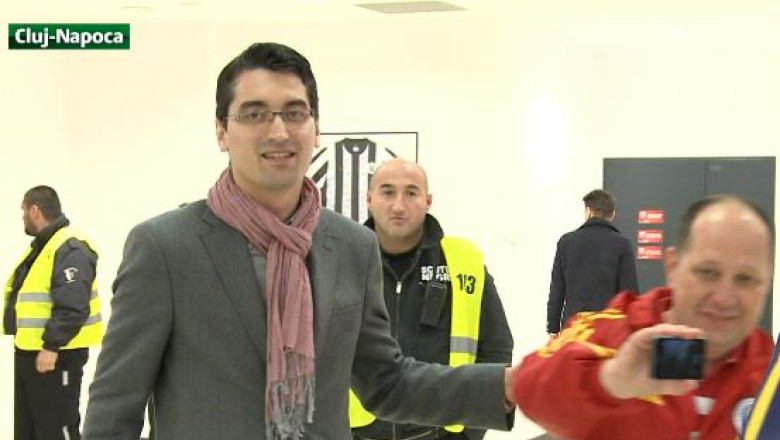 Fotbal. Presedintele FRF, in vizita la Cluj Imagine