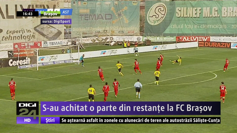 FOTBAL. S-au achitat o parte din restante la FC Brasov Imagine