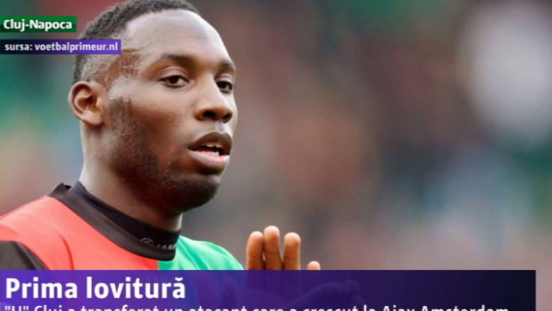 Fotbal. Universitatea Cluj da prima lovitura: l-a transferat pe Geoffrey Castillion Imagine
